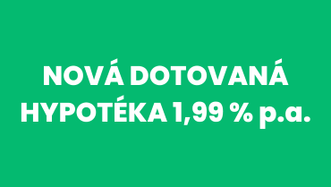 Dotovaná hypotéka 3% - nečekejte na snížení úrokových sazeb, kupte si byt již nyní a my Vám úroky zadotujeme!